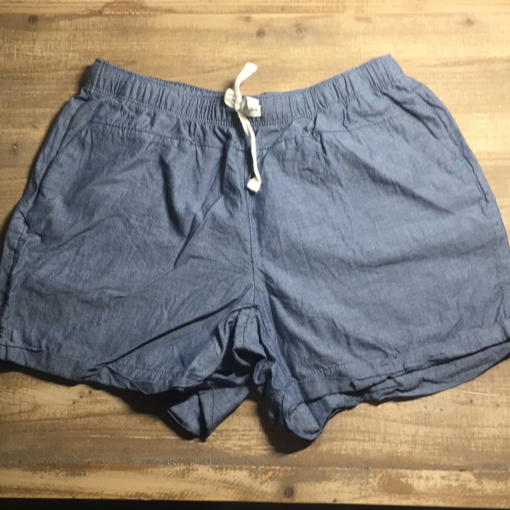 Girls denim shorts with tie waist